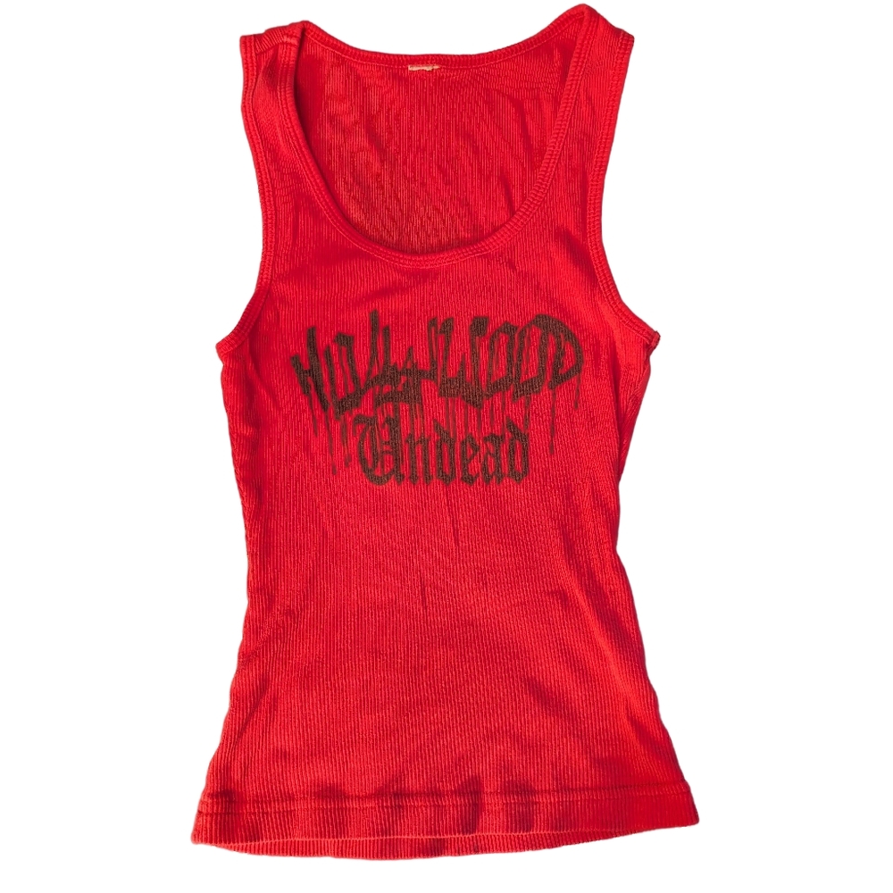 ​🕊️ Hollywood Undead "Dove & Grenade" Ribbed Tank Top | Red 💣